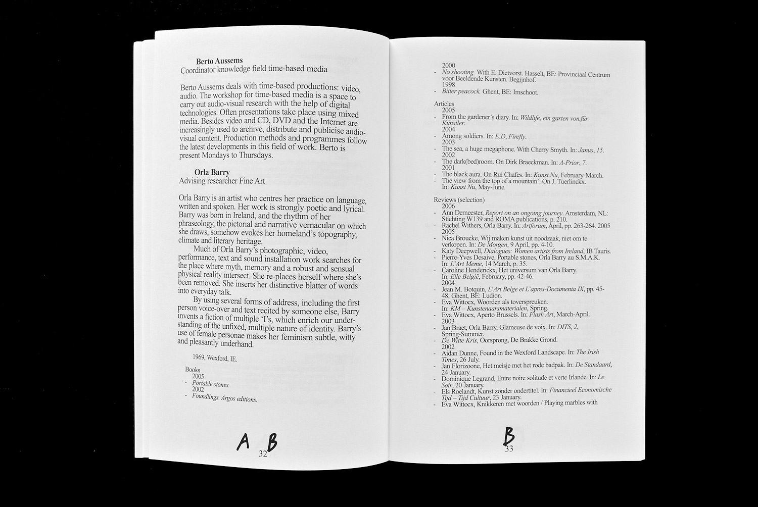 Matthijs Matt van Leeuwen Program Brochure 2007 Jan van Eyck Academie