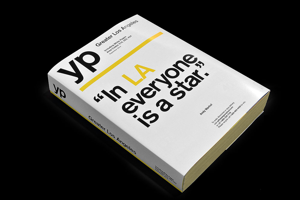 yellow pages YP cover Los Angeles Andy Warhol  Matt Matthijs van Leeuwen Interbrand