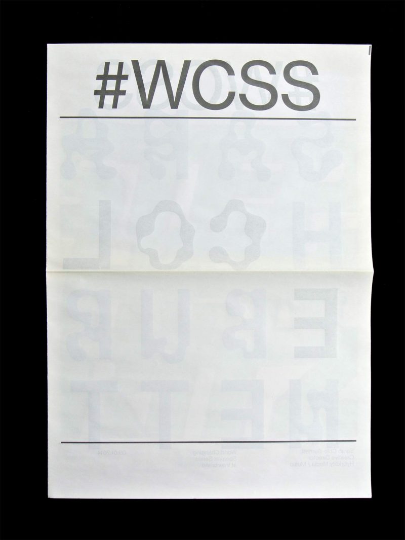 WCSS, Matthijs Matt van Leeuwen, Joseph Han, Posters, Newspaper
