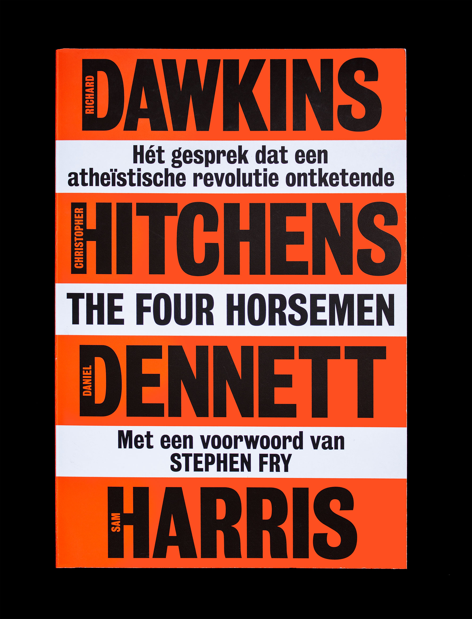Matthijs Matt van Leeuwen, Richard Dawkins, Christopher Hitchens, Daniel Dennett, Sam Harris, The Four Horsemen, Maven Publishing, Book Cover Design, Amsterdam, New York